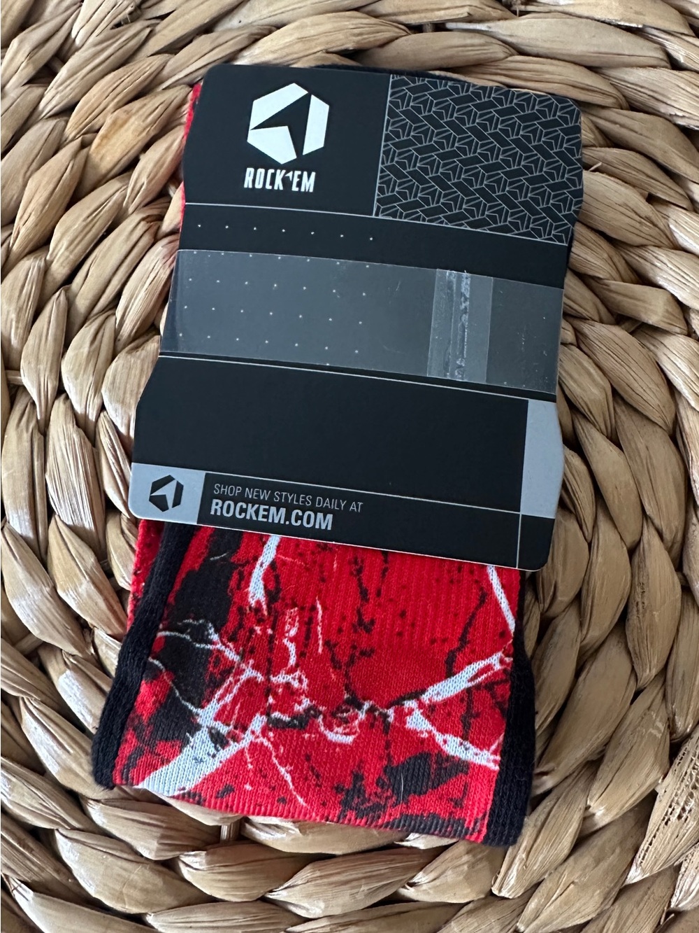 Rock 'Em Socks NWT Tampa Bay Buccaneers Cracked Marble Crew Socks NFL Athletic